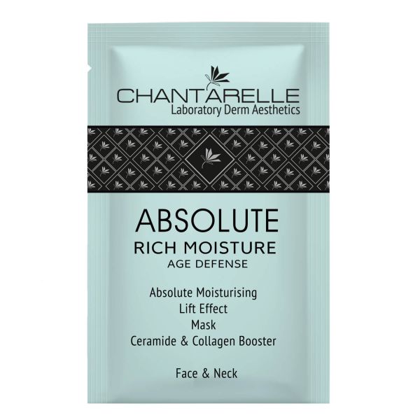 PDT THERMO Абсолютна зволожуюча маска з ефектом ліфтингу з керамідами та підсилювачем; Collagen Booster Face &amp; Шия 5 мл Chantarelle
